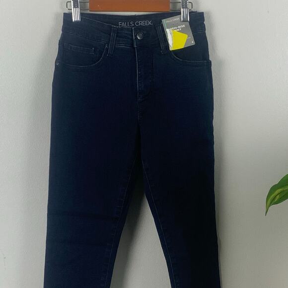 NWT Falls Creek High Rise Skinny Stretch Blue Jeans Size 4 - Picture 2 of 6